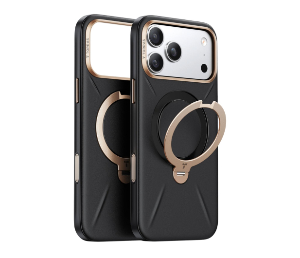 TORRAS QPRO Leather do iPhone 17 Pro Max (Ivory Black ) - 1483046 - zdjęcie